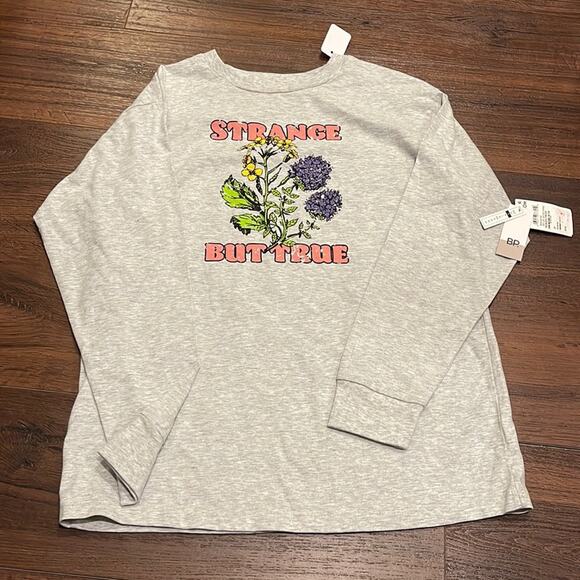 bp Tops - BP Nordstrom NWT Grey Light Heather Strange long Sleeve Tee